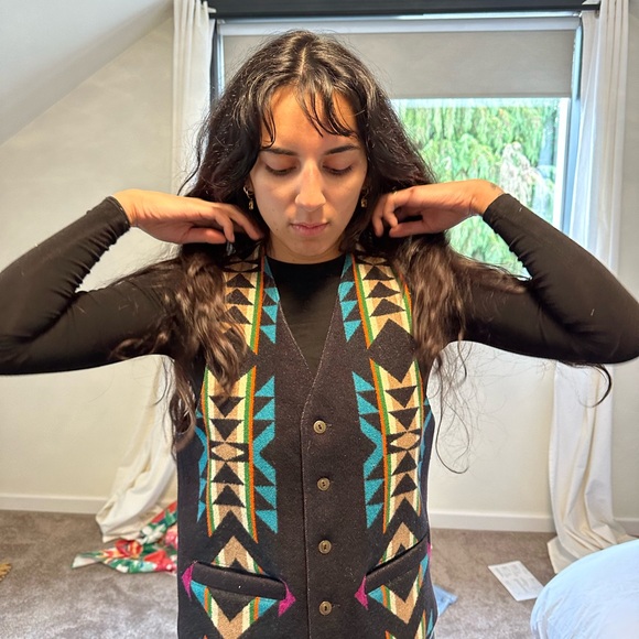 Authentic Pendleton Aztec Wool - Picture 4 of 6